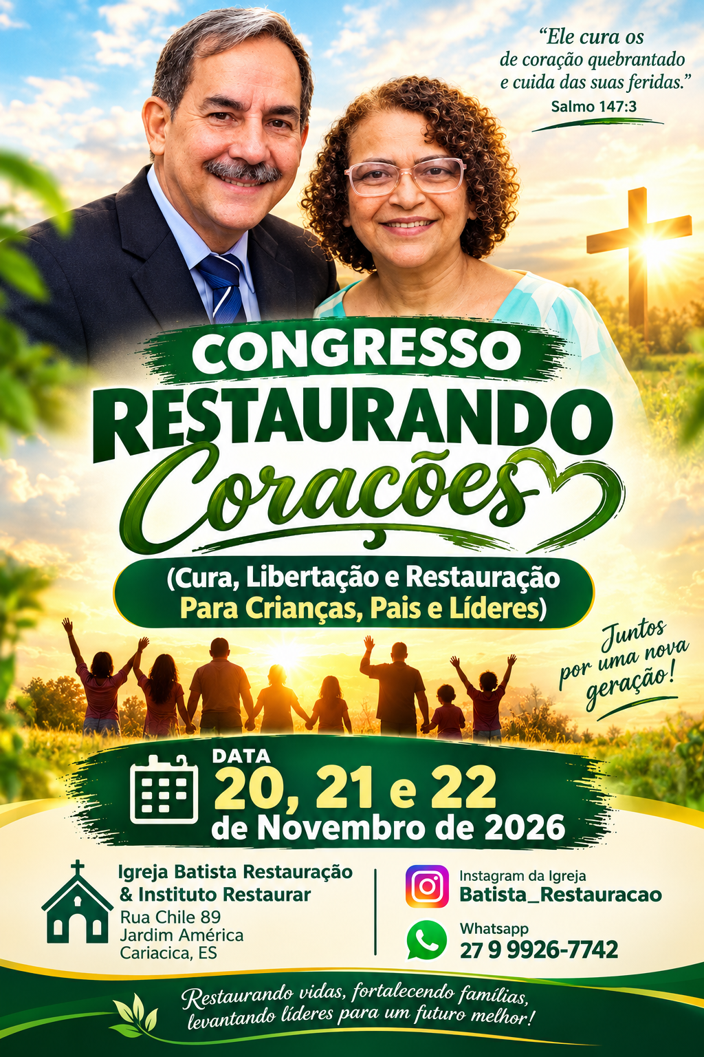 Família acolhida pelo Instituto Restaurar